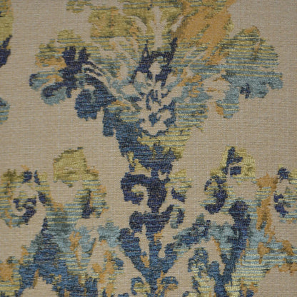Dyron Pillow by DV Kap Home in brown, blue. Made from 43% polyester, 40% poly chenille, 17% cotton in a traditional style.