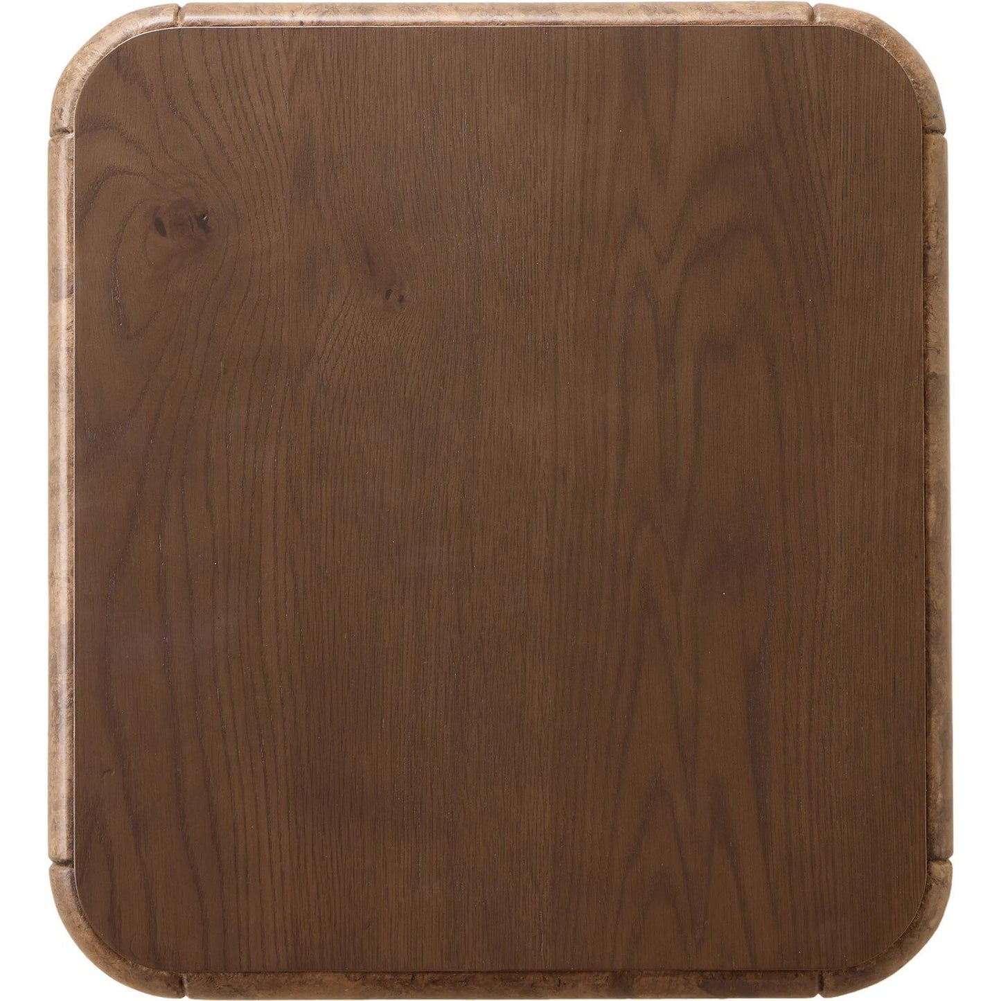 003 SI-2628133 | Additional Silo | Lola End Table by Four Hands in chestnut oak veneer, dark bark paper. Made from thick oak veneer, paper fiber in a unique style.