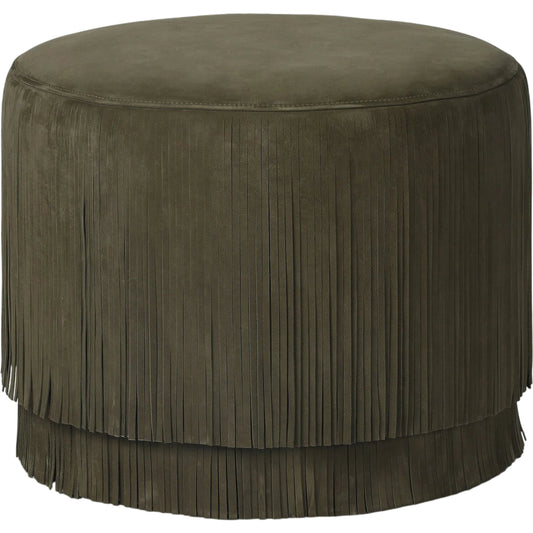 Rooney Ottoman by Four Hands. Made from top grain leather in a unique style.