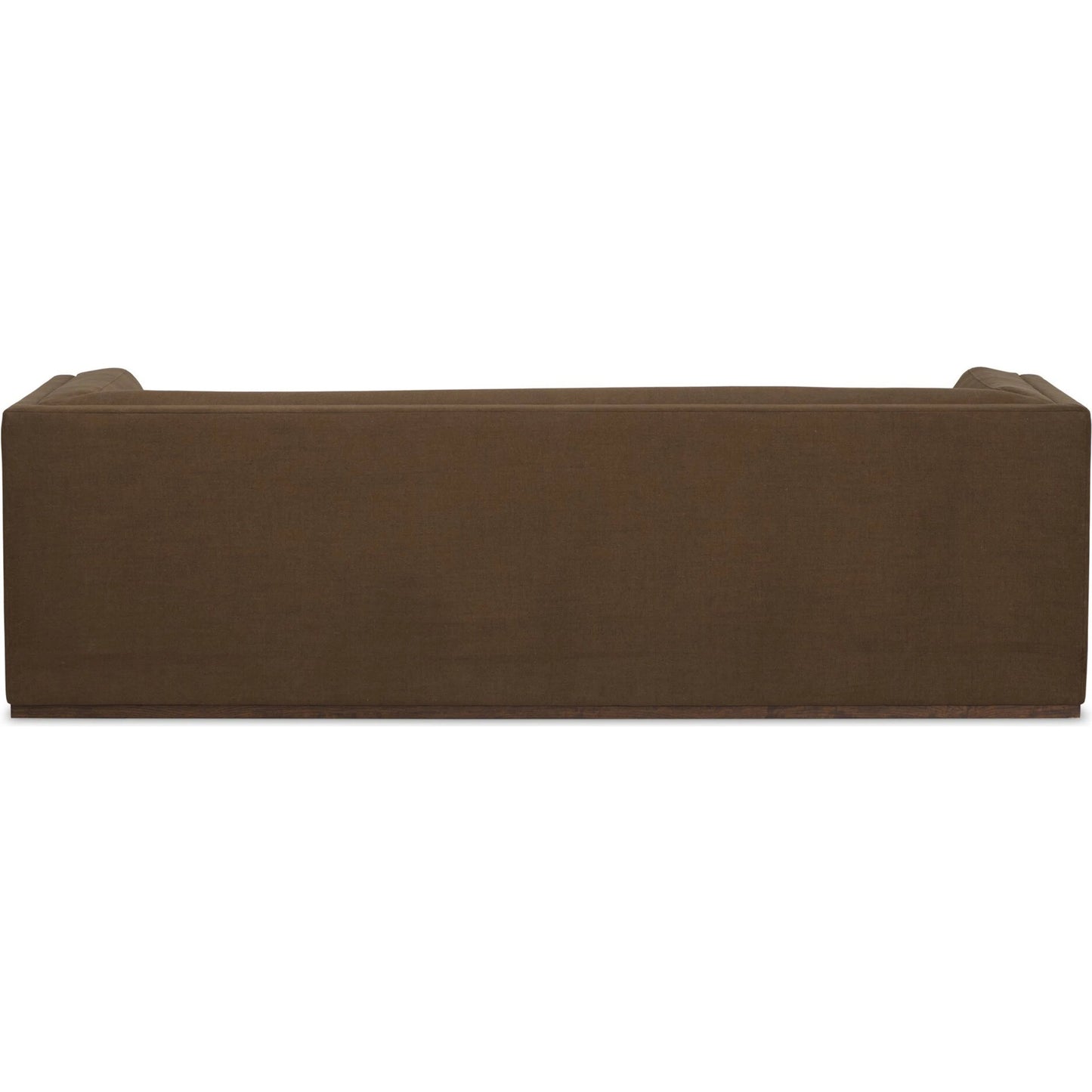 002 SI-2628485 | Additional Silo | Vince Sofa-94" by Four Hands in crypton nomad mushroom, dark brown. Made from 92% polyester, 8% flax, linen, solid poplar in a unique style.