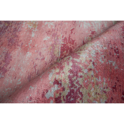 Antolini 2535 Rug by Exquisite Rugs in red, gray. Made from bamboo silk in a unique style.