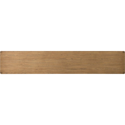 Zuma 6 Door Sideboard by Four Hands in dune ash veneer, natural paper cord. Made from ash veneer, rush, solid ash in a unique style.