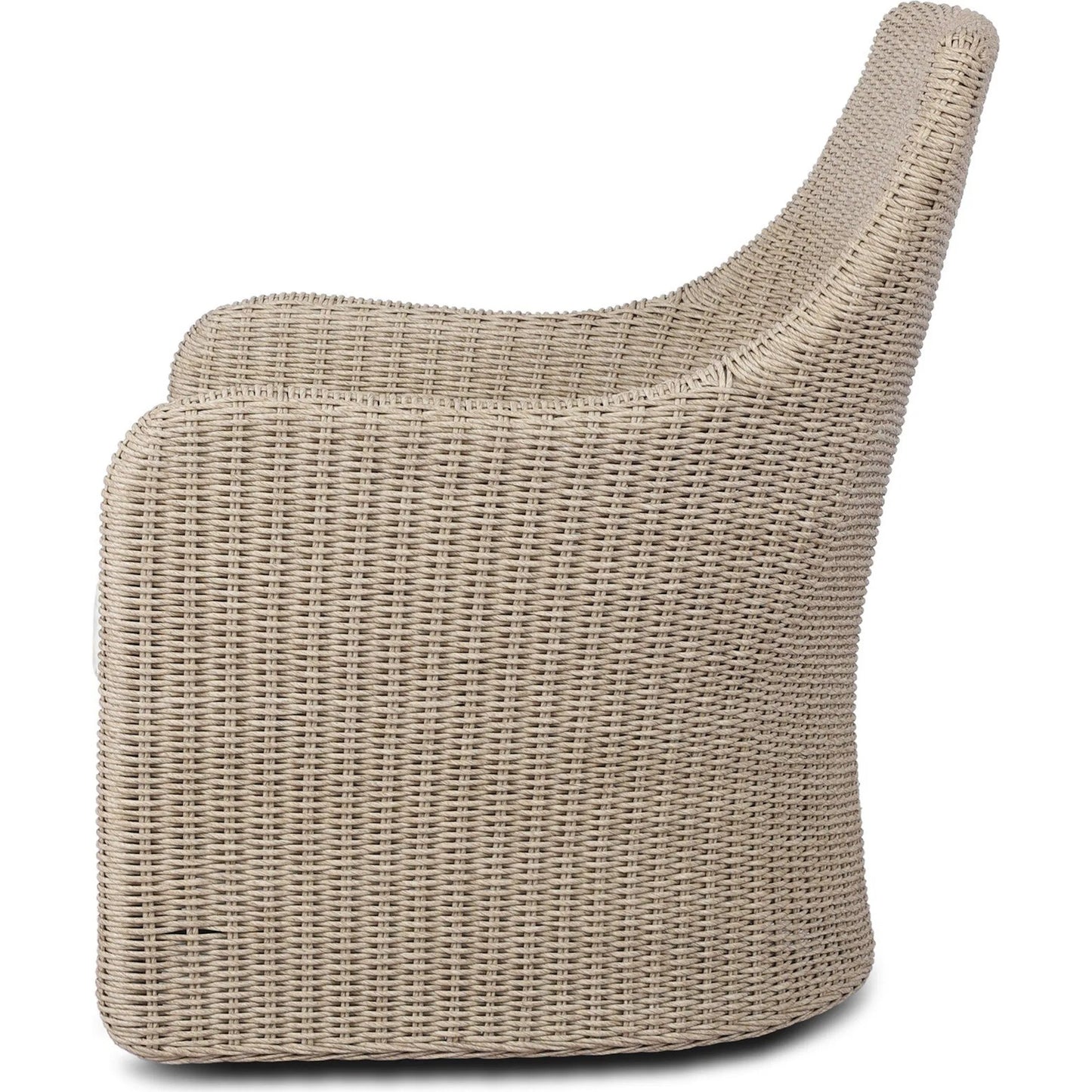 003 SI-2531595 | Additional Silo | Blaire Outdoor Swivel Chair by Four Hands in vintage white, arashi salt. Made from 100% polyethylene, 100% acrylic in a unique style.