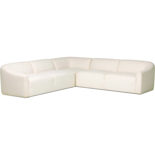 Nellie 3Pc Sectional by Four Hands in crypton nomad snow. Made from 92% polyester, 8% flax/linen in a unique style.