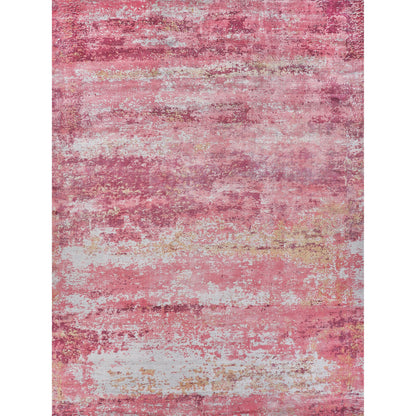 Antolini 2535 Rug by Exquisite Rugs in red, gray. Made from bamboo silk in a unique style.