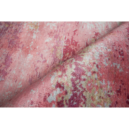 Antolini 2535 Rug by Exquisite Rugs in red, gray. Made from bamboo silk in a unique style.