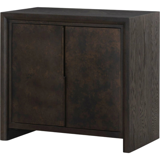 Arlington Small Cabinet by Four Hands in espresso oak, espresso oak veneer. Made from solid oak, oak veneer in a unique style.