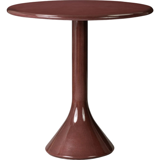 Vernon Bar Table by Four Hands in smooth red concrete. Made from solid concrete in a unique style.