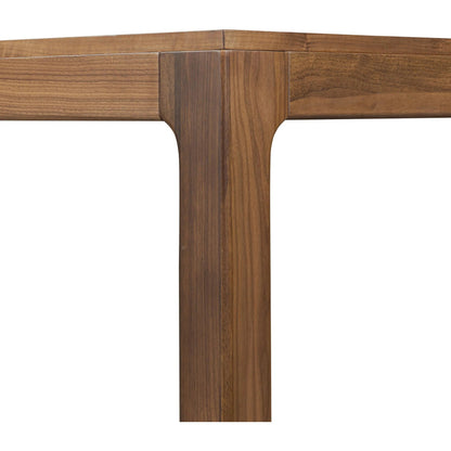 Arturo Dining Table by Four Hands in natural walnut. Made from walnut veneer, solid walnut in a modern style.