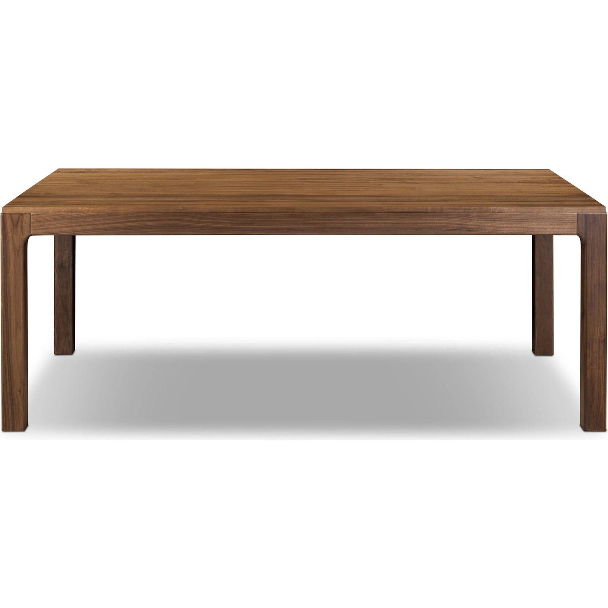 Arturo Dining Table by Four Hands in natural walnut. Made from walnut veneer, solid walnut in a modern style.