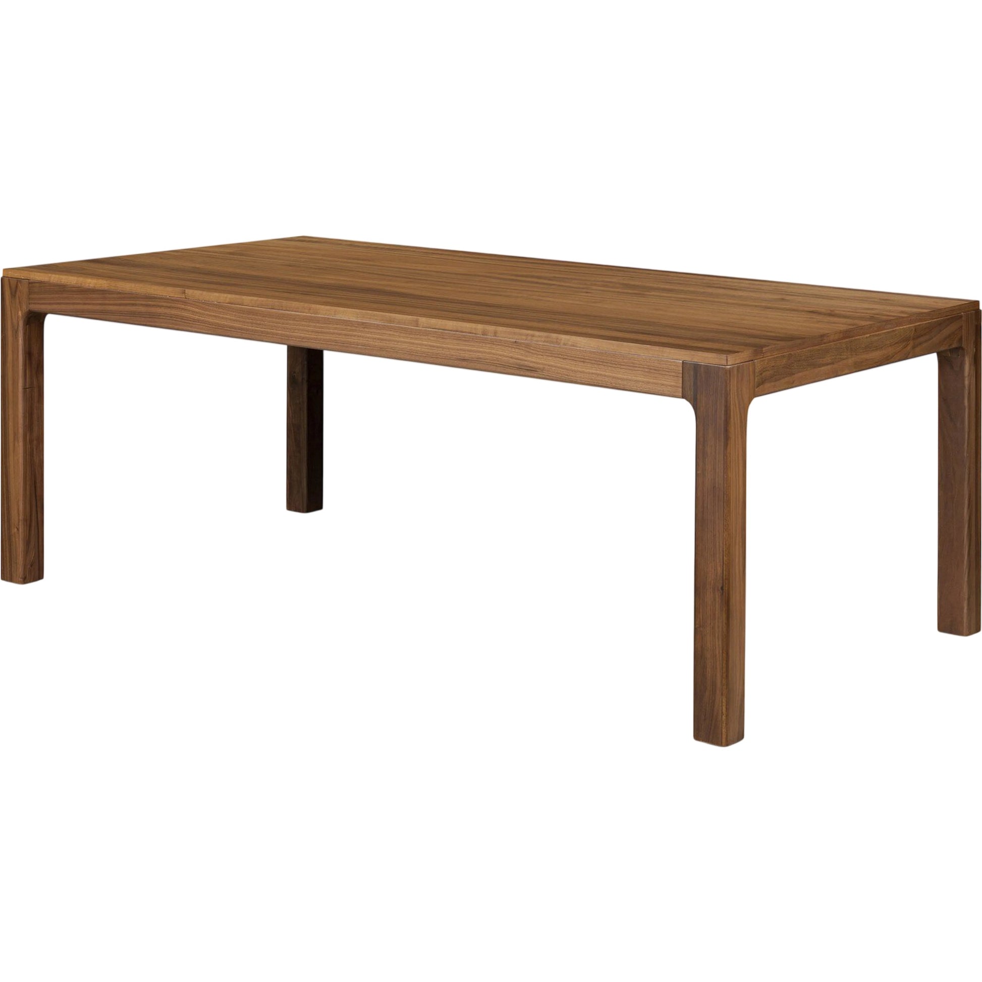 Arturo Dining Table by Four Hands in natural walnut. Made from walnut veneer, solid walnut in a modern style.