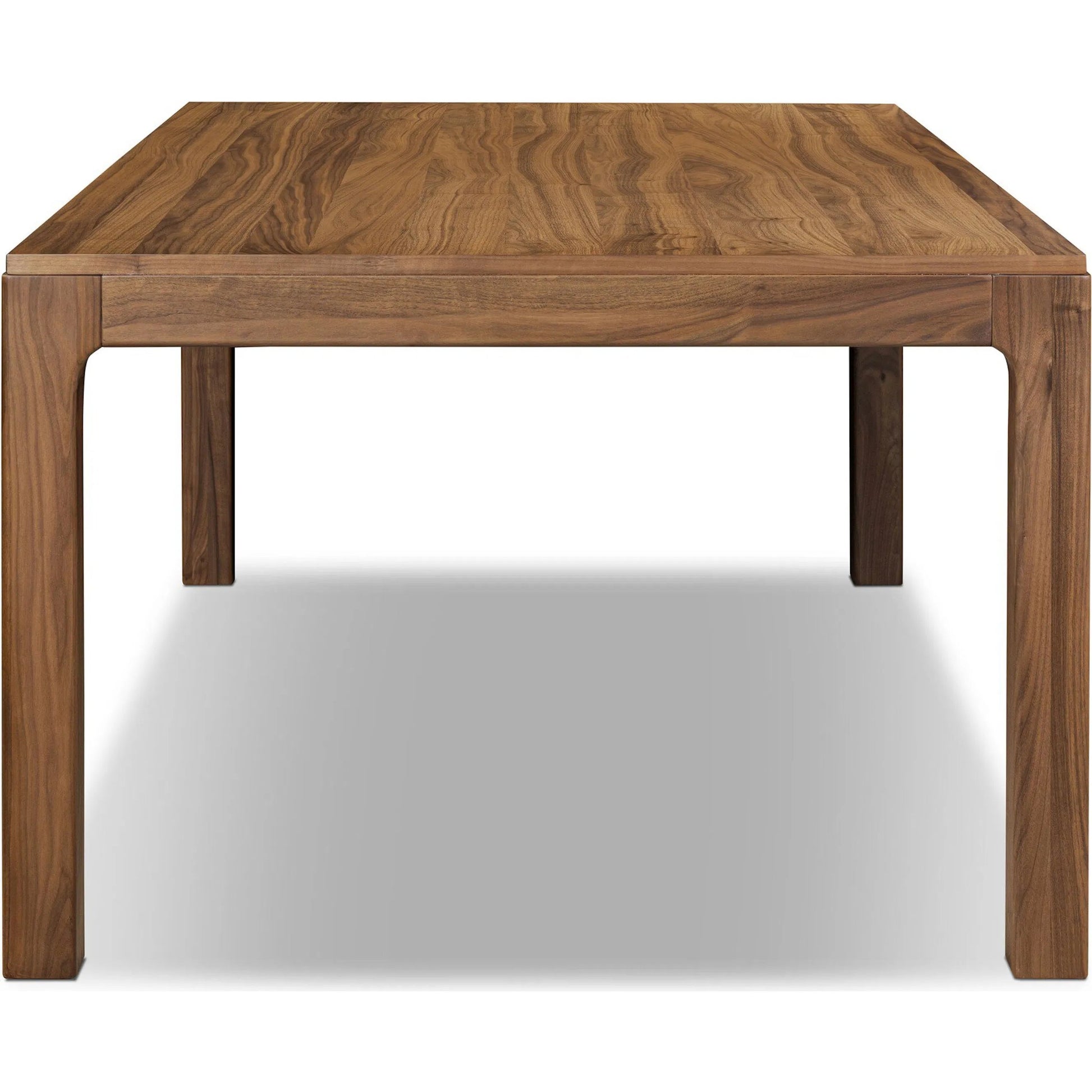 Arturo Dining Table by Four Hands in natural walnut. Made from walnut veneer, solid walnut in a modern style.