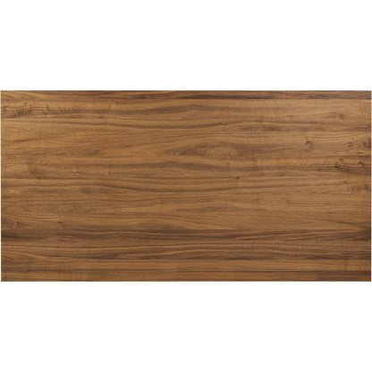 Arturo Dining Table by Four Hands in natural walnut. Made from walnut veneer, solid walnut in a modern style.