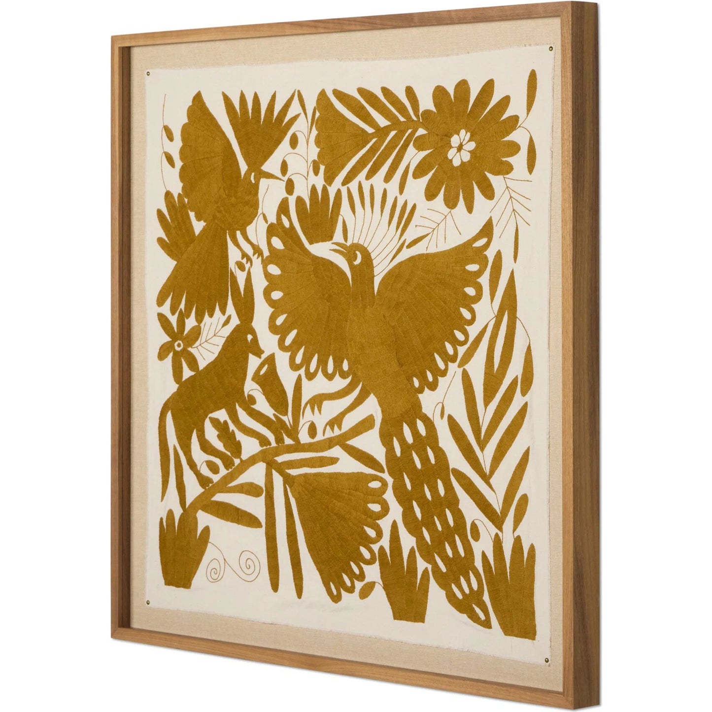 002 SI-2542142 | Additional Silo | Otomi Framed Textile by Four Hands. Made from otomi textile object in a unique style.