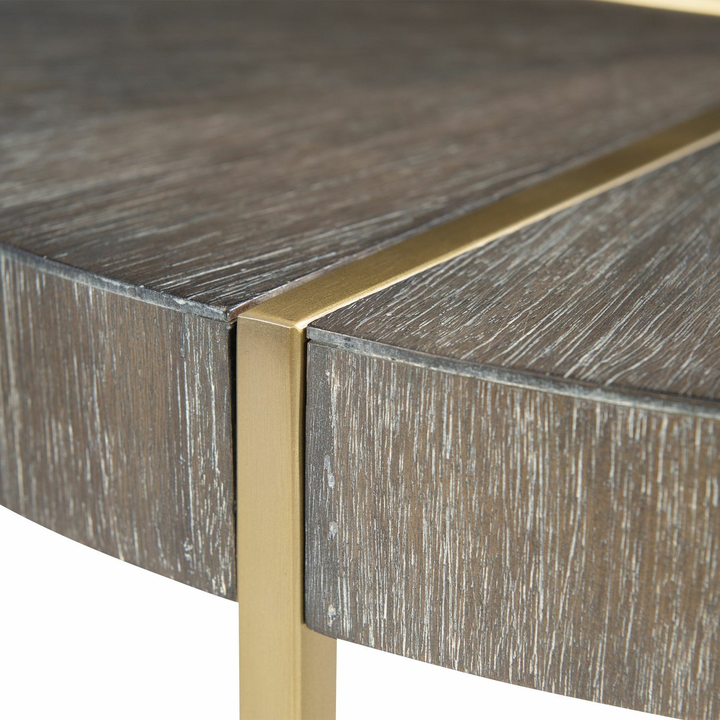 004 SR-766746 | Additional Silo | Taja Round Accent Table by Uttermost in dark walnut, gray. Made from stainless steel, acacia veneered mdf top in a modern style.