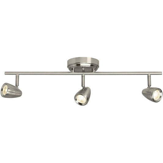 Talida 3-Light LED Track Light by Visual Comfort & Co. in brushed nickel. Made from steel in a unique style.