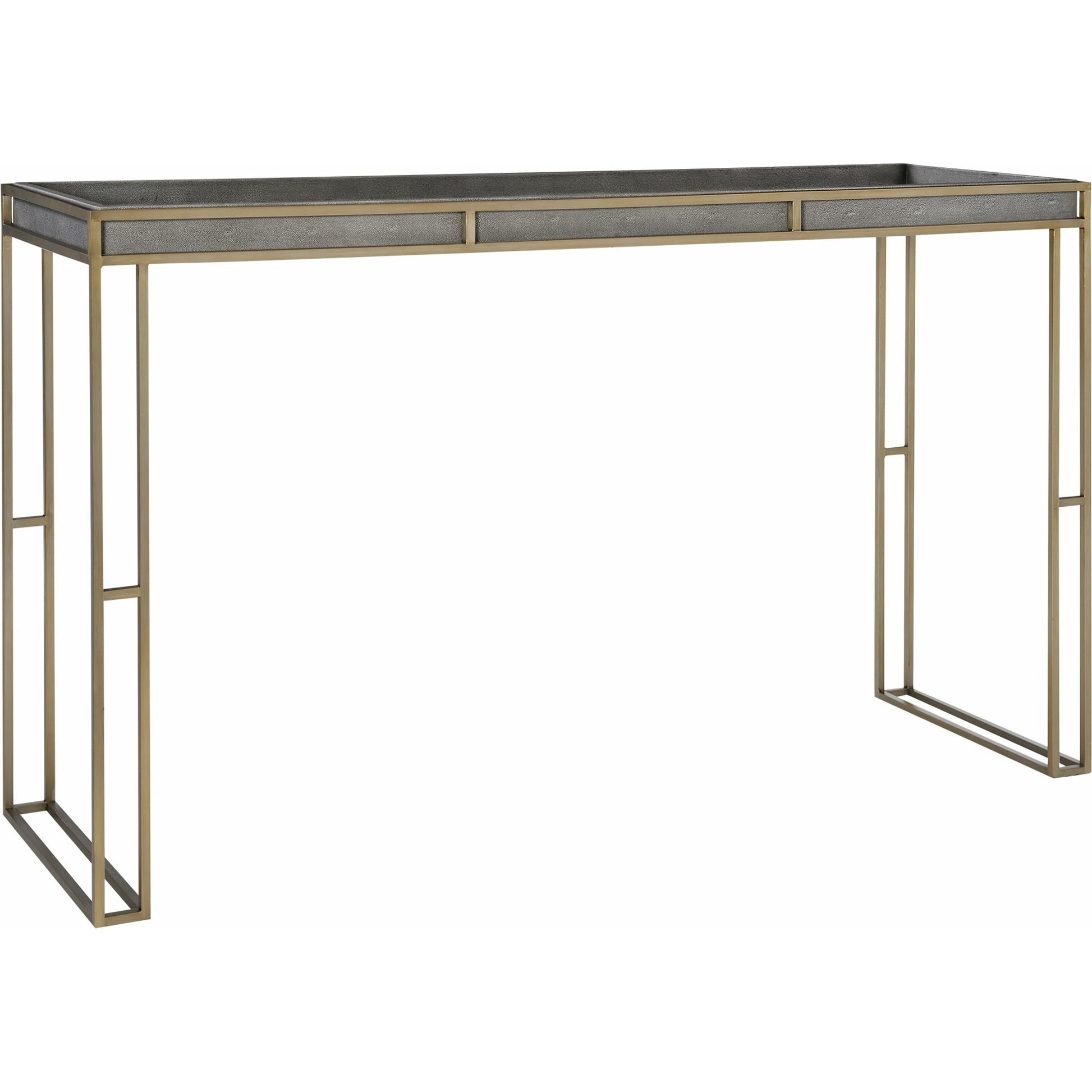 Cardew Modern Console Table by Uttermost. Made from pu fabric, steel, mdf in a modern style.