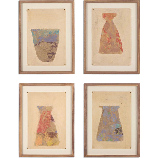 Canterbury Vessel Set by Paul Meyer by Four Hands. Made from raw canvas in a unique style.