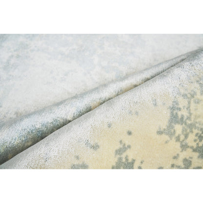 Cassina 2538 Rug by Exquisite Rugs in ivory, light blue. Made from bamboo silk in a unique style.