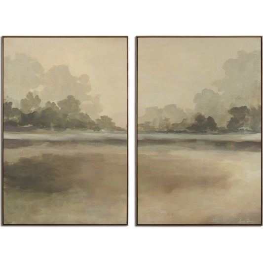 Reflections Diptych by Lauren Fuhr by Four Hands. Made from matte canvas in a unique style.
