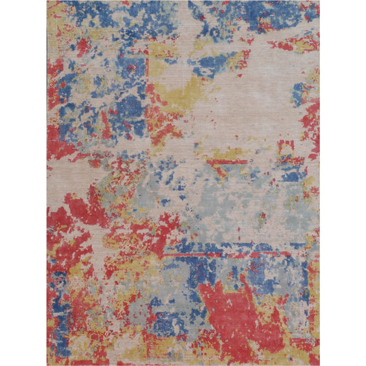 Reflections 2542 Rug by Exquisite Rugs in blue, multi. Made from bamboo silk in a unique style.