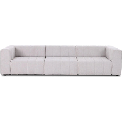 Langham Power Recliner 3Pc Sectional by Four Hands in napa sandstone. Made from 100% polyester in a unique style.