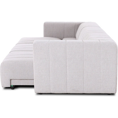 Langham Power Recliner 3Pc Sectional by Four Hands in napa sandstone. Made from 100% polyester in a unique style.