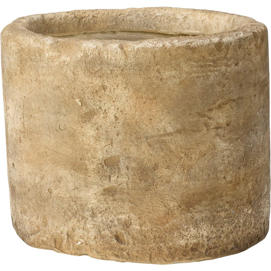 Aziel Planter by Four Hands in textured stone. Made from solid concrete in a unique style.
