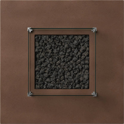Donovan Square Fire Pit Wind Guard Kit by Four Hands in tempered glass. Made from tempered glass in a unique style.