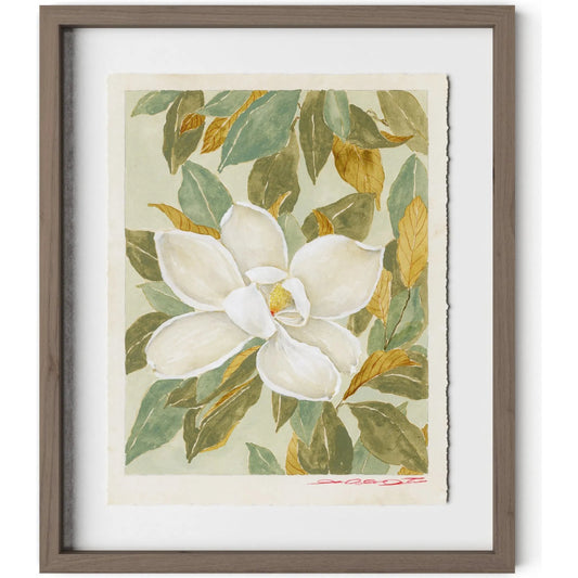 Magnolia I by Laurel-Dawn Latshaw by Four Hands. Made from textured fine art paper in a unique style.