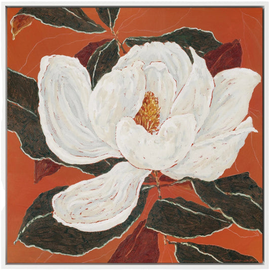 001 SI-2542279,SI-2542283,SI-2542290,SI-2542294 | Primary Silo | Red Magnolia by Laurel-Dawn Latshaw by Four Hands. Made from matte canvas in a unique style.