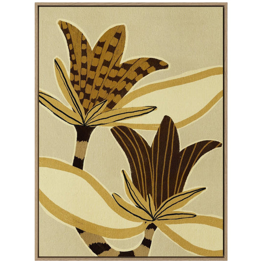 Delicate Bloom 12 by Shatha Al Dafai by Four Hands. Made from raw canvas in a unique style.