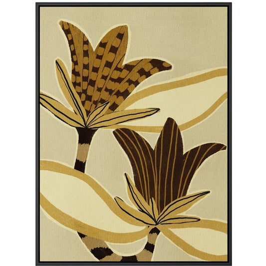 Delicate Bloom 12 by Shatha Al Dafai by Four Hands. Made from raw canvas in a unique style.