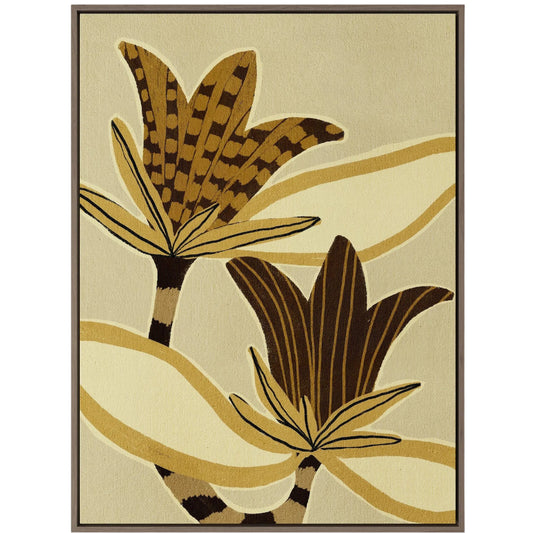 Delicate Bloom 12 by Shatha Al Dafai by Four Hands. Made from raw canvas in a unique style.
