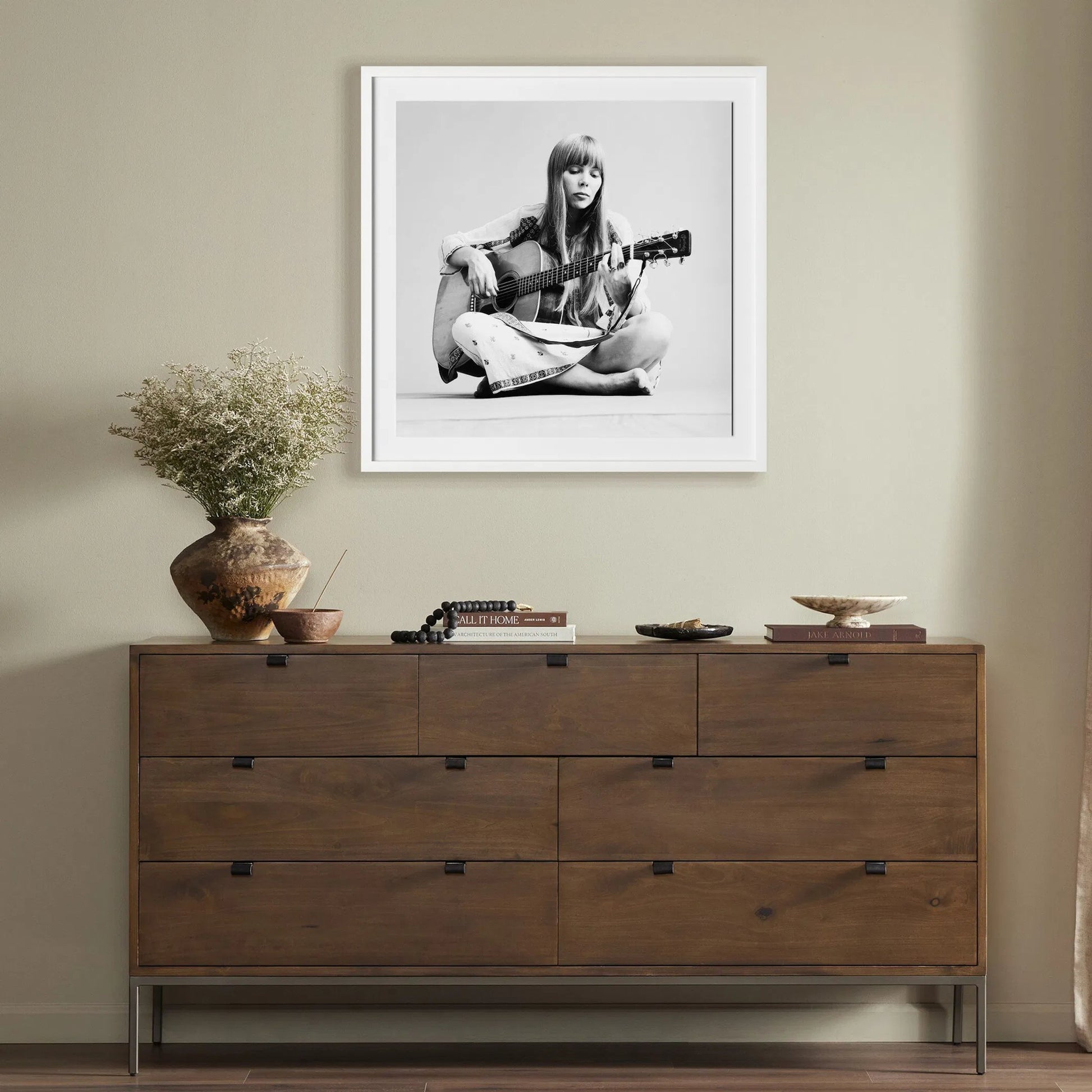 Portrait Of Joni Mitchell by Getty Images by Four Hands. Made from photo paper in a unique style.