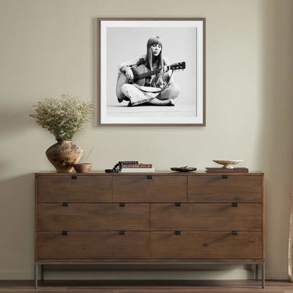 Portrait Of Joni Mitchell by Getty Images by Four Hands. Made from photo paper in a unique style.