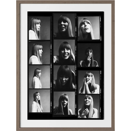 Joni Mitchell Contact Sheet by Getty Images by Four Hands. Made from photo paper in a unique style.