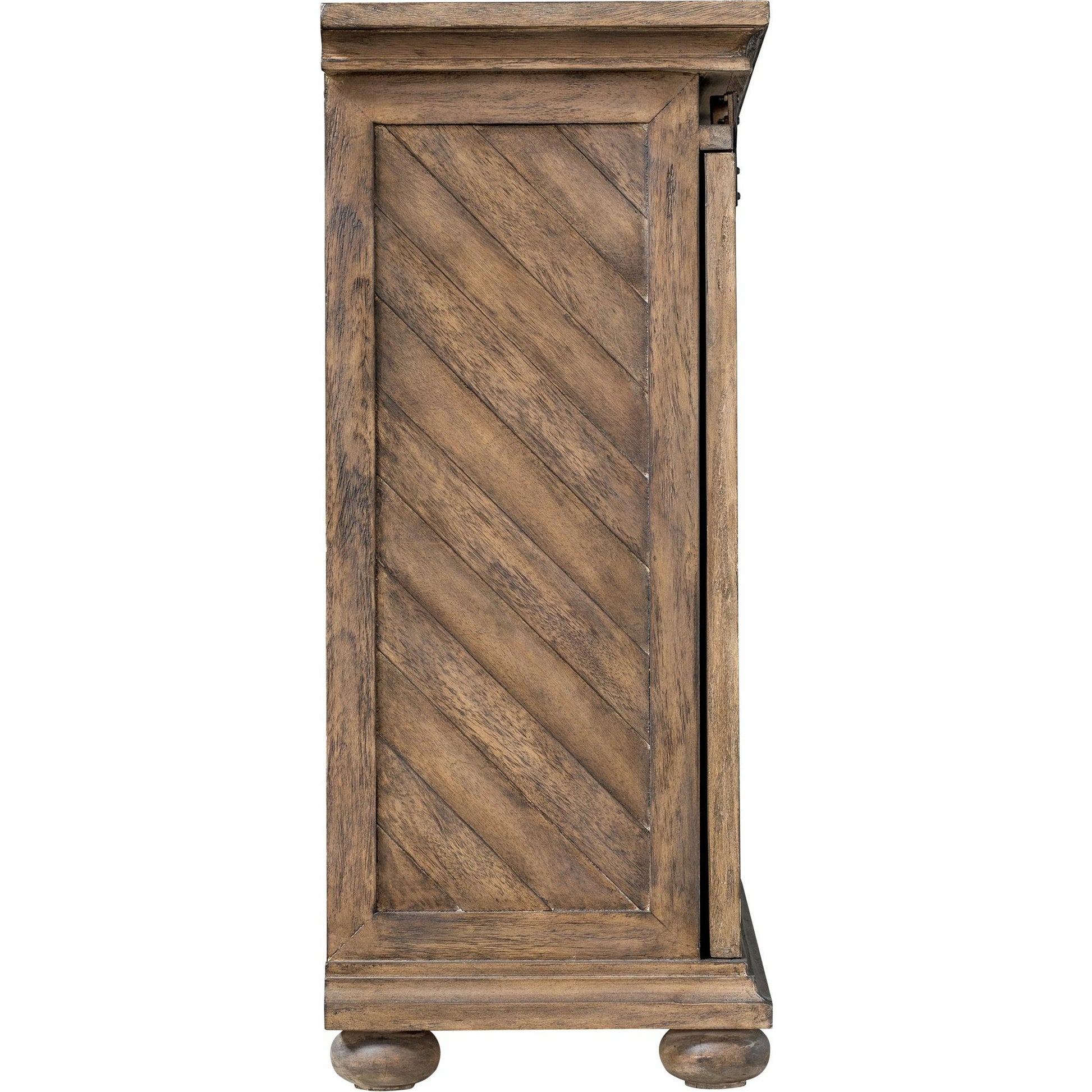 Primalia Barn Door Media Console by Uttermost. Made from mdf carb phase 2 with javawood, mdf in a rustic style.