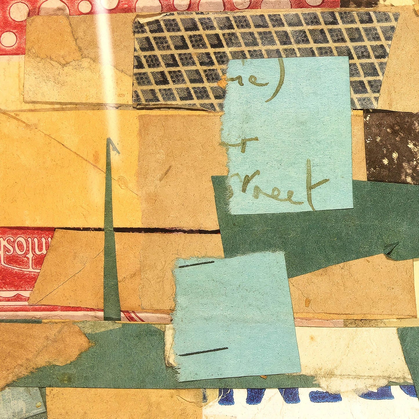 009 SI-2541633 | Closeup | Continental Ephemera by Kurt Schwitters (Set of 6) by Four Hands. Made from textured fine art paper in a unique style.