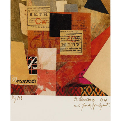 Continental Ephemera by Kurt Schwitters (Set of 6) by Four Hands. Made from textured fine art paper in a unique style.