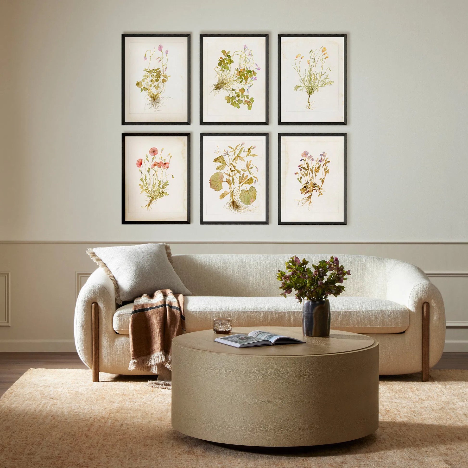 Herbarium Set by Laurel-Dawn Latshaw by Four Hands. Made from textured fine art paper in a unique style.