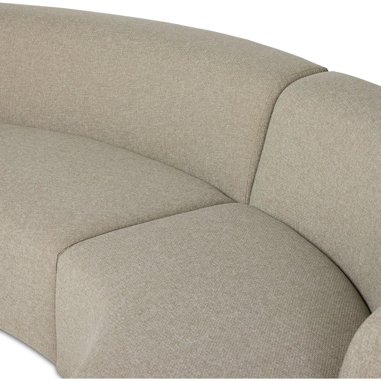 005 SI-2635237 | Closeup | Opal Outdoor 3-Piece Sectional by Four Hands in hayes smoke. Made from 100% olefin in a unique style.