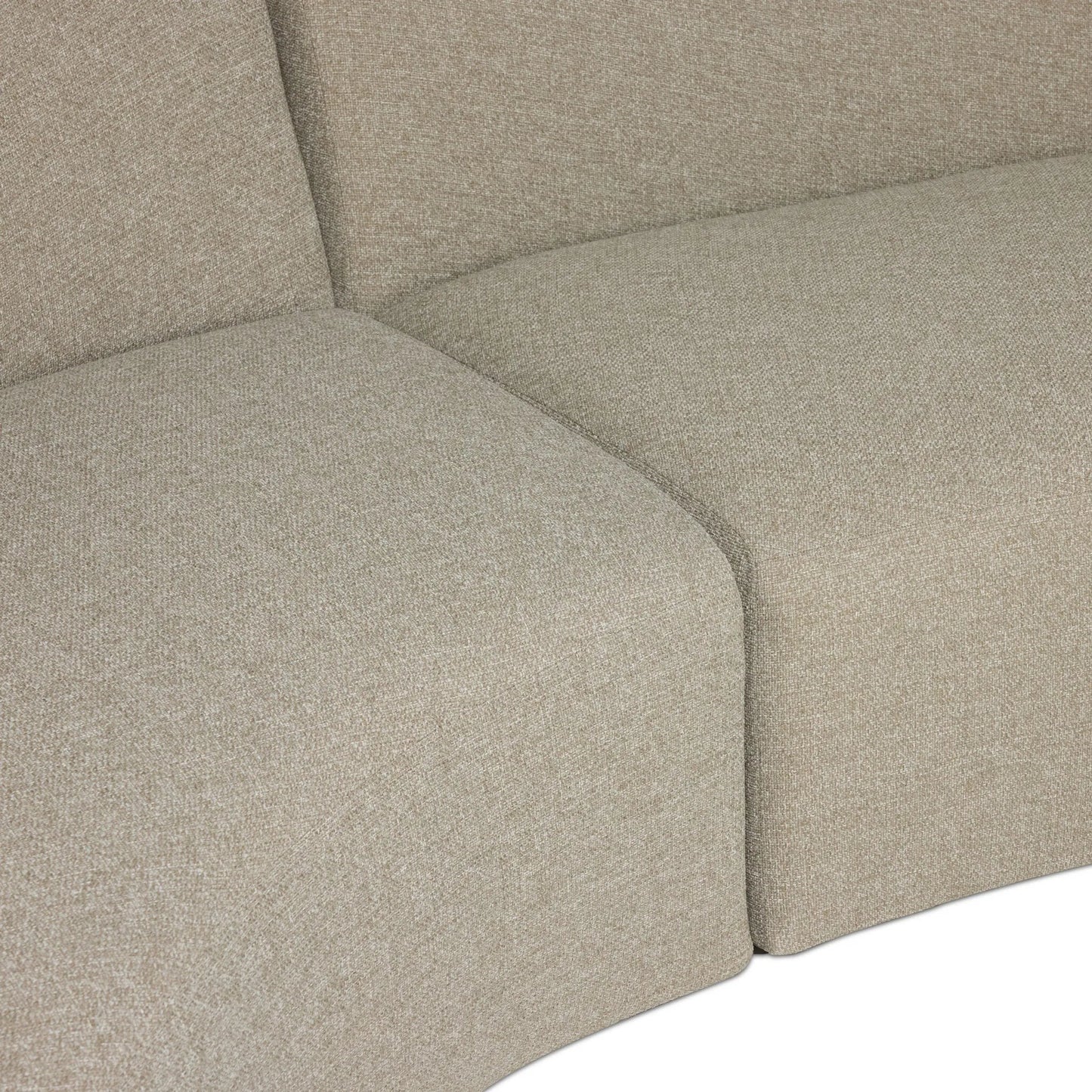 007 SI-2635237 | Closeup | Opal Outdoor 3-Piece Sectional by Four Hands in hayes smoke. Made from 100% olefin in a unique style.