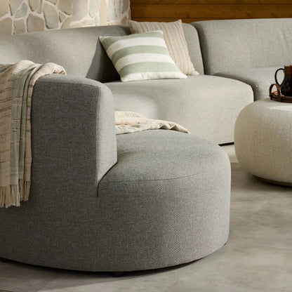 Opal Outdoor 3-Piece Sectional by Four Hands in hayes smoke. Made from 100% olefin in a unique style.