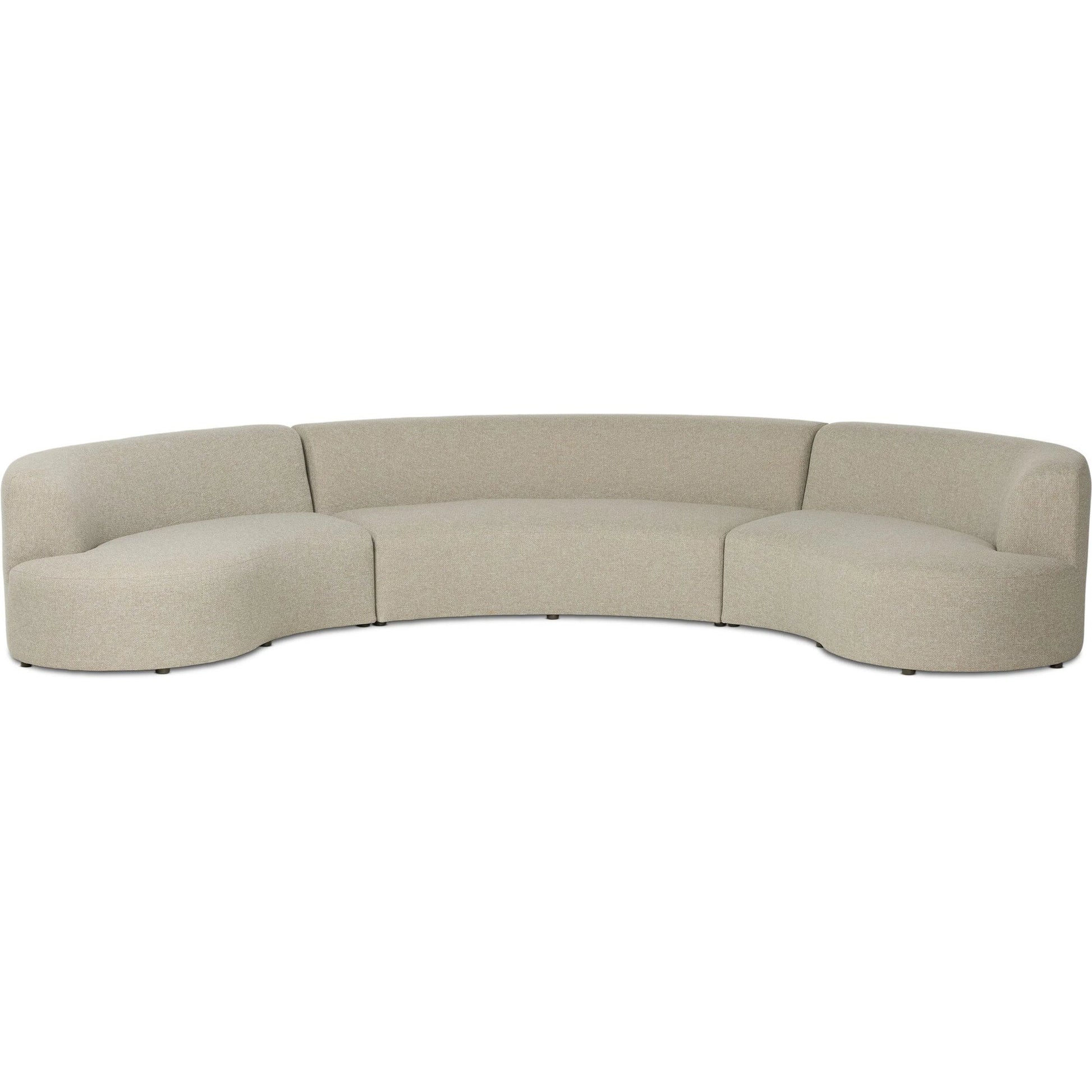 Opal Outdoor 3-Piece Sectional by Four Hands in hayes smoke. Made from 100% olefin in a unique style.