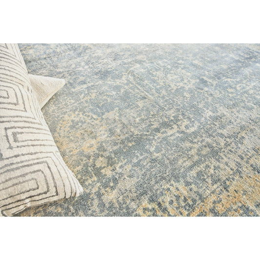 Cassina Rug - Silver, Ivory by Exquisite Rugs in silver/ivory. Made from ivory in a unique style.