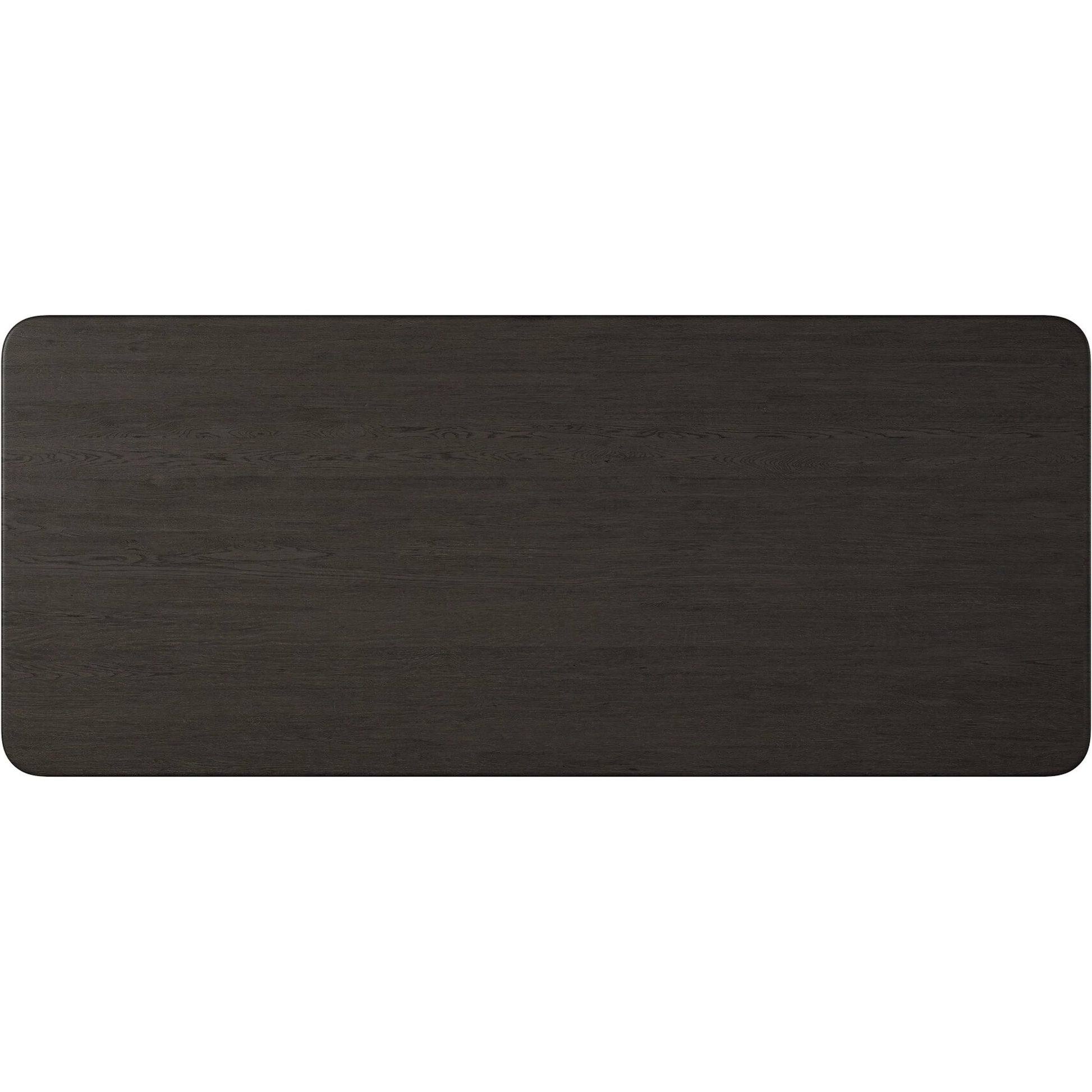 Nadine Dining Table by Four Hands in smoked black oak veneer, smoked black alder solid. Made from thick oak veneer, solid alder in a unique style.