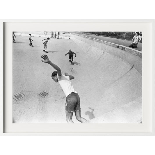 Skateboarding In A Drained Pool I by Barbara Alper by Four Hands. Made from unique in a unique style.
