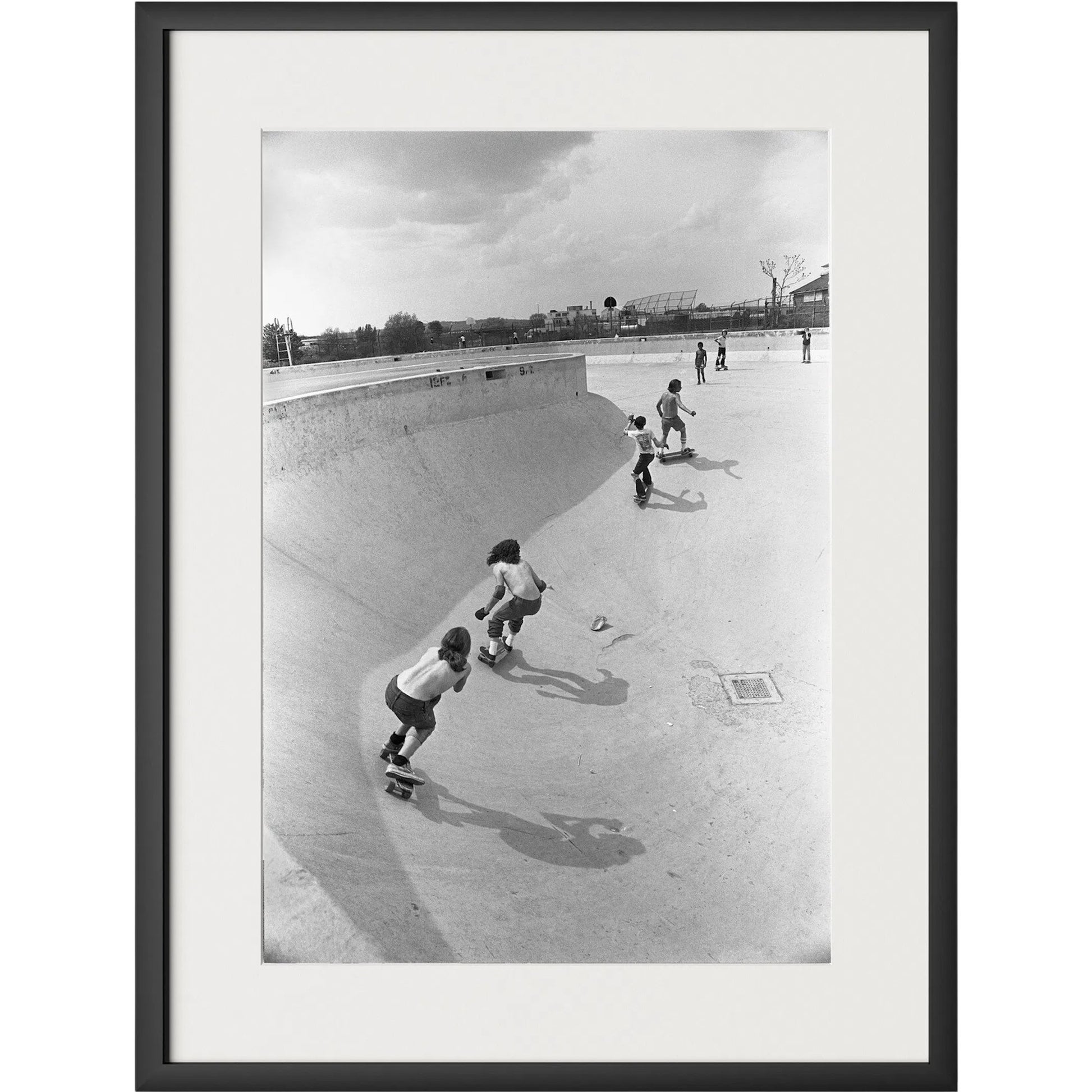 Skateboarding In A Drained Pool II by Four Hands. Made from unique in a unique style.