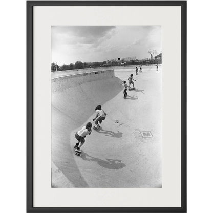 Skateboarding In A Drained Pool II by Four Hands. Made from unique in a unique style.